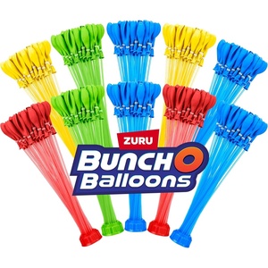 image:imageOriginal Bunch O Balloons Tropical Party 330 RapidFilling SelfSealing Water Balloons Amazon Exclusive 10 count pack of 1 by ZURU Water Balloon for the Whole Family Kids Teens and AdultsMultiColor
