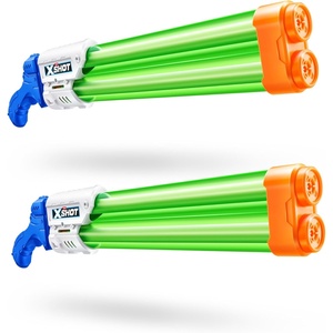 image:imageXSHOT Small Dual Stream Water Blaster 2 Pack by ZURU Dual Play Water Toy Dual Stream Blaster Water Toy for Children Teen and AdultsLarge