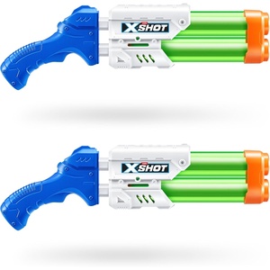 image:imageXSHOT Small Dual Stream Water Blaster 2 Pack by ZURU Dual Play Water Toy Dual Stream Blaster Water Toy for Children Teen and AdultsSmall