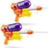 image:imageXSHOT Water FastFill 80s Super Splash Water Blaster 2 Pack Yellow by ZURU  VintageStyle with FastFill Tech 33ft Range amp 750ml Tank Outdoor Summer Water Toy for Kids Ages 6Purple 2 Pack