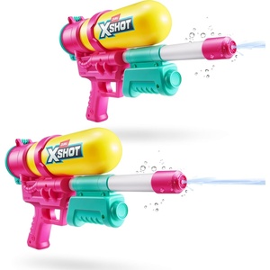 image:imageXSHOT Water FastFill 80s Super Splash Water Blaster 2 Pack Yellow by ZURU  VintageStyle with FastFill Tech 33ft Range amp 750ml Tank Outdoor Summer Water Toy for Kids Ages 6Yellow 2 Pack